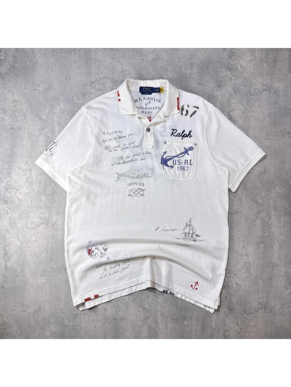 Y2K Polo Ralph Lauren 00s US RL Docking Station Polo Shirt